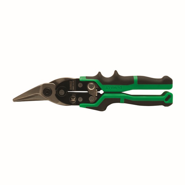 Ergo Aviation Snip, Cutting Capacity: 18 to 22 ga, 2-3/4 in Length of Cut, Right Snip, 10 in Overall Length, Serrated Blade, Forged Chrome Vanadium Steel Blade
