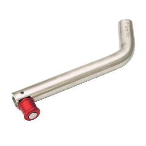 Barrel Head Hitch Pin, For Use With: Trucks, 3500 lb Capacity GVW, 5/8 in Dia, Stainless Steel, Polished, 7-3/32 in L x 3-1/64 in W x 5/64 in H