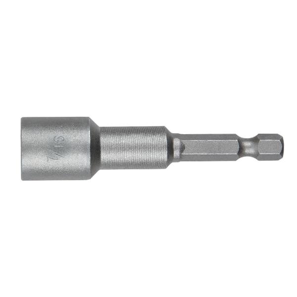 Nut Setter, Magnetic Tip, 2-9/16 in Overall Length, 7/16 in Dia