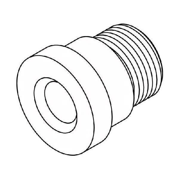 Reducer, Straight, Series: FF2407, 1-14 x 11/16-16 Nominal, Female O-Ring Face Seal x Male O-Ring Face Seal End Style, Steel, Trivalent Chromate Plated, Silver