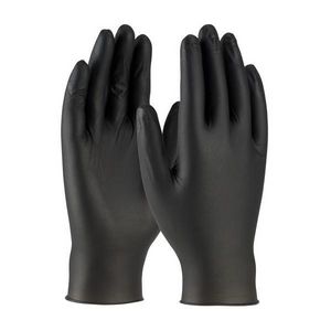 Disposable Gloves, Series: 2920, M, Nitrile Palm, Nitrile, Black, Textured, Ambidextrous Hand, Industrial Grade Application Type, Beaded Cuff, Non-Powdered Powder Style, 9.4 in Length, 5 mil Thickness, Resists: Oil and Solvent