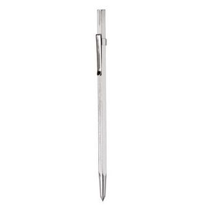 Carbide Tipped Scriber, Non-Replaceable/Straight Tip, Carbide Steel Tip, Silver Tip Finish, 6 in Overall Length