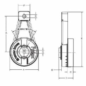 Belt and Chain Tensioner, Rotary, Series: RT Series, Aluminum, 2.76 in L x 1.45 in W x 5.37 in H