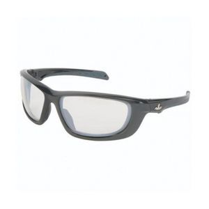 Safety Glass, Dual Lens, Series: USS Defense UD1 Premium, BossMan™ Mirror Duramass® HC Lens Coating, Indoor/Outdoor Clear Mirror Lens, Gunmetal Frame, Polycarbonate Frame, Bayonet Temple, Specifications Met: ANSI Z87+, MIL-PRF-31013