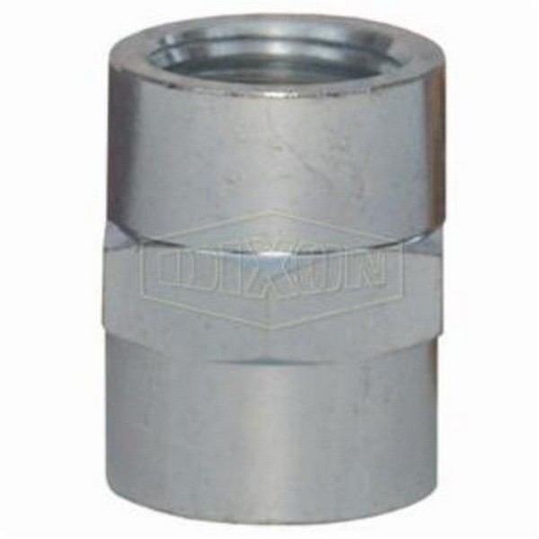Hex Pipe Coupling, 1/8-27 Nominal, FNPT, 5000 psi, Steel, Zinc Plated, Domestic