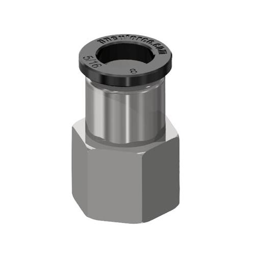Female Stud, Fitting, 8 mm x G1/8 Nominal, Tube x Female BSPP End Style, 14 mm Hex, 25.9 mm Length, 0 to 150 psi Pressure, 32 to 140 °F, Polybutylene Terephthalate