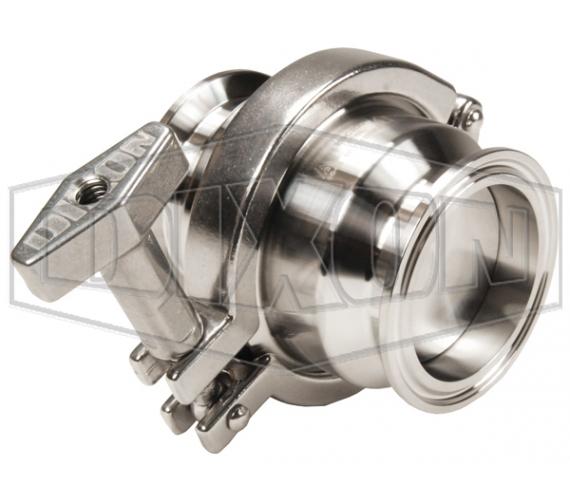 Spring Check Valve, Concentric, Series: HSC, 2 in Nominal, Clamp End Style, 145 psi Pressure, 15 to 200 °F, 316L Stainless Steel Body, EPDM Softgoods