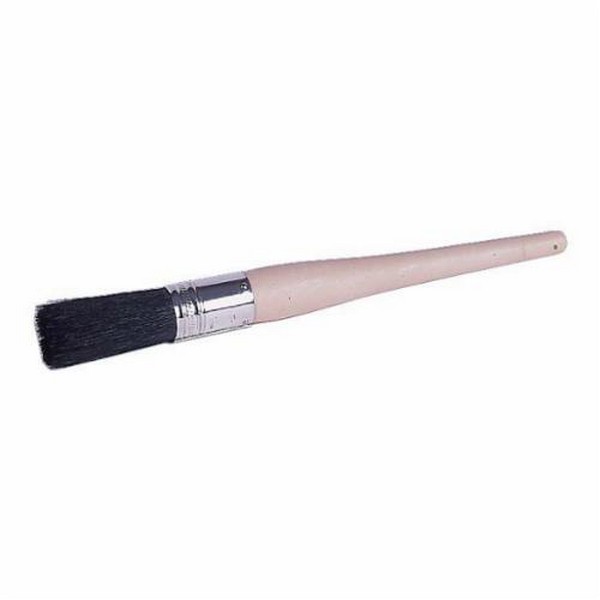 Sash Brush, Chisel Trim, #8 Brush, China Bristle Brush, Metallic Ferrule, Oval, Foam Handle, Oil Based Paints Paint
