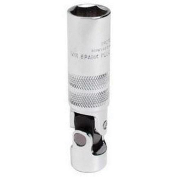 Socket, Spark Plug Standard Length Universal, No Impact Rated, Measurement System: Imperial, 3/8 in Drive, 13/16 in Socket, 3-3/8 in Overall Length, 5/16 in Opening Depth, 23/32 in Drive End Width, 1-1/16 in Socket End Width, 6 Points, Alloy Steel, P