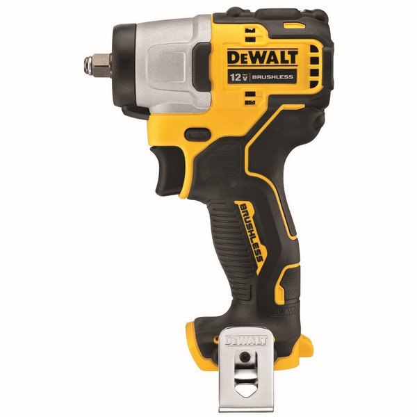 Impact Wrench, Brushless Compact Cordless Standard, Square Drive, 3/8 in Drive, 0 to 3600 bpm Blows per Minute, 200 ft-lb Torque, 0 to 2850 RPM Speed, 12 VDC, Lithium-Ion Battery, Battery Included: No, Plastic Housing Material, Pistol Grip Handle, Pr