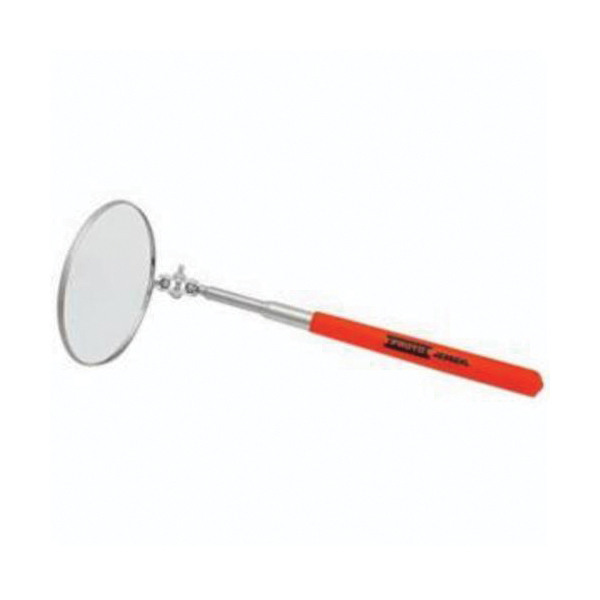 Inspection Mirror, 1-Piece, For Use With: J2382XL 3-1/4 in Dia Circular Inspection Tool Mirror, Ergonomic Handle, Steel, 29-1/2 in L