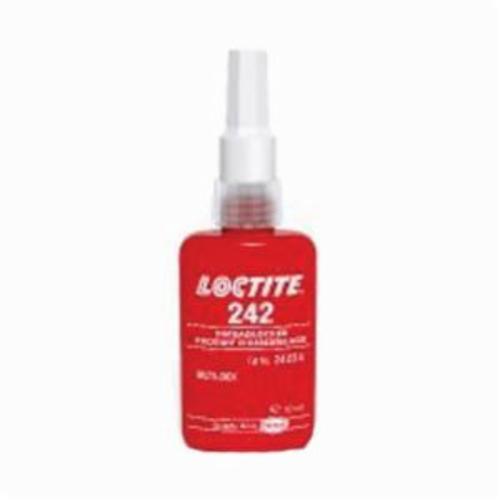 Threadlocker, Removable Medium Strength, Series: 242®, Bottle Container, 10 mL Container, Methacrylate Base, Liquid Form