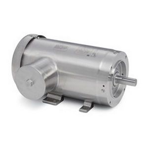 AC Motor, 1 HP, 230/460 VAC, 1.5 A/3 A, 60 Hz Frequency, 3 ph, 1800 RPM, TENV Enclosure, 143TC Frame, Reversible Rotation, 1.15 Service Factor, Sealed Bearing, C-Face/Rigid Base Mounting, 40 °C, Stainless Steel