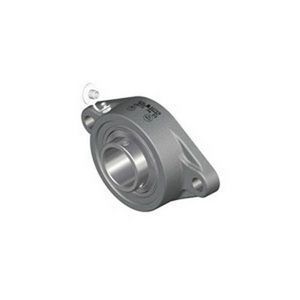 Ball Bearing Unit, Non-Expansion Round Bore CRFTS-PN, 2 in Bore, 7-1/4 in Bolt Centers, 2-Bolt Flange Mounting, 8-1/2 in Overall Length/Diameter, 3-13/32 in Overall Depth, 5-1/4 in Overall Height, Set Screw Locking Device, 52100 Steel Bearing, FKM Se