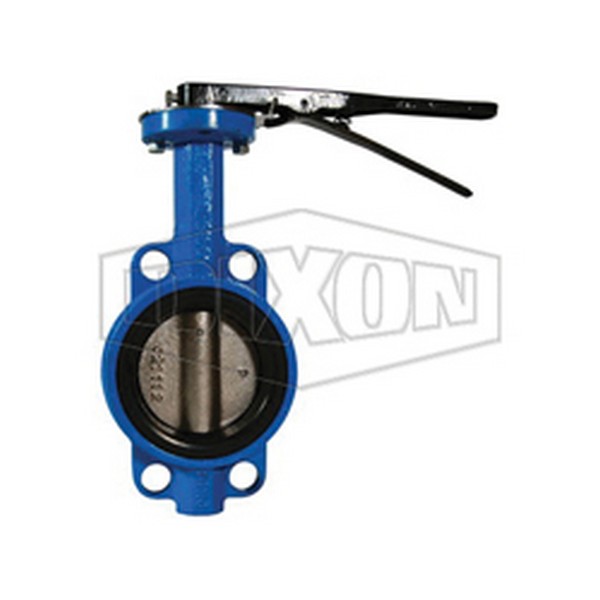 Butterfly Valve, Wafer Style, 3 Inch Nominal, 150 lb, 70 °F, 10-Position Trigger Grip Handle Actuator, Ductile Iron Body, Ductile Iron Disc, 416 Stainless Steel (Stem) Stem & Pin Material, Buna-N/EPDM