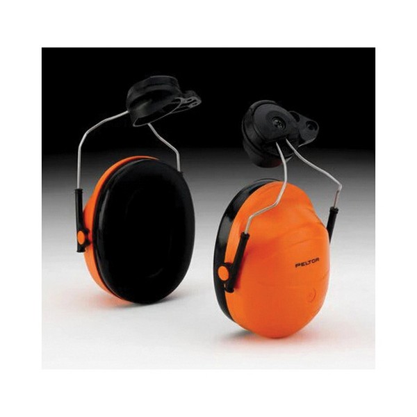Earmuff Assembly, Hard Hat Attached Style, For Use With: M-100 and M-300 Series Headgear Mounted Earmuffs, 24 dB NRR, Specifications Met: ANSI S3.19-1974, CSA Class A, Orange