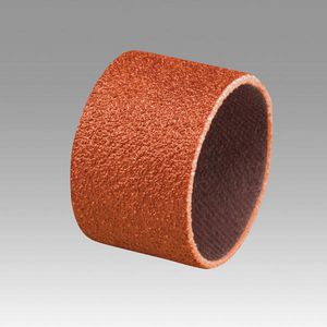 Closed Coat Spiral Band, 1 in Band Diameter, 3/4 in Band Length, 60 Grit, Medium Grade, Ceramic Abrasive, Cotton Backing, 19000 RPM Maximum, Applicable Materials: Stainless Steel, X-Weight Backing Weight, Orange