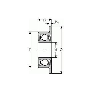 Ball Bearing, Deep Groove, 25 mm Bore, 32 mm Outside Diameter, 1 Rows, 4 mm Width, Double Shield Closure, Steel Cage