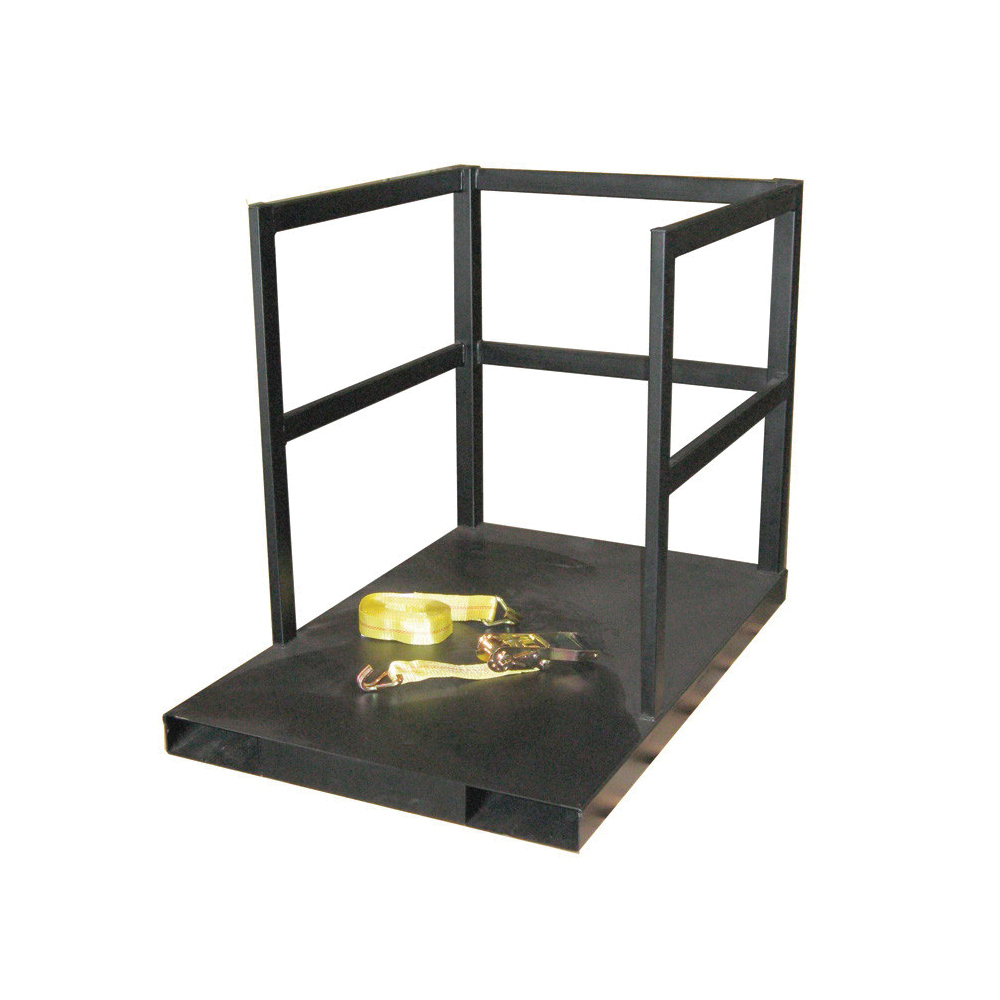 Gas Cylinder Forklift Pallet, End Loaded, 14 Cylinder, 3600 lb Load, 9 in Diameter Cylinder, 38 in Height, 32 in Width, 48 in Depth, Steel