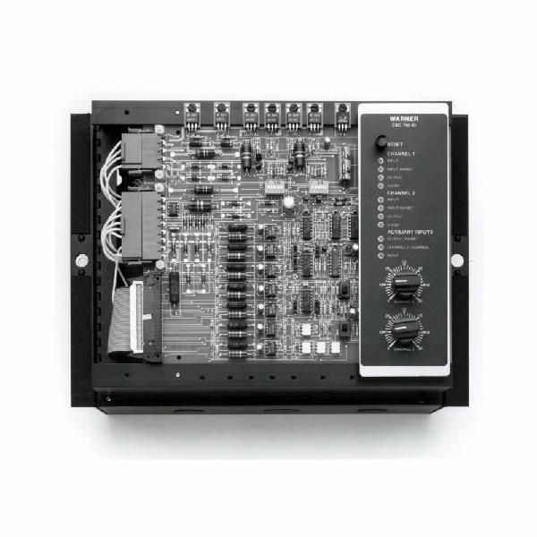 Over Excitation Control, Rapid Acceleration/Deceleration, Series: CBC-750, 120/220/240 VAC Input, 75 VDC Output, 2 Channels, For Use With: 12 V DC Clutches/Brakes, Specifications: 250 mA Output Current, 50/60 Hz Frequency, 350 VA Input Power, 24 VDC/20 mA Auxiliary Indicator Output, 0 to 104 °F Ambient Temperature