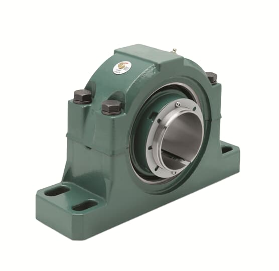 Pillow Block Roller Bearing Unit, Type USAF, Two-Bolt Base Mounting, Non-Expansion (Fixed), Cast Iron
