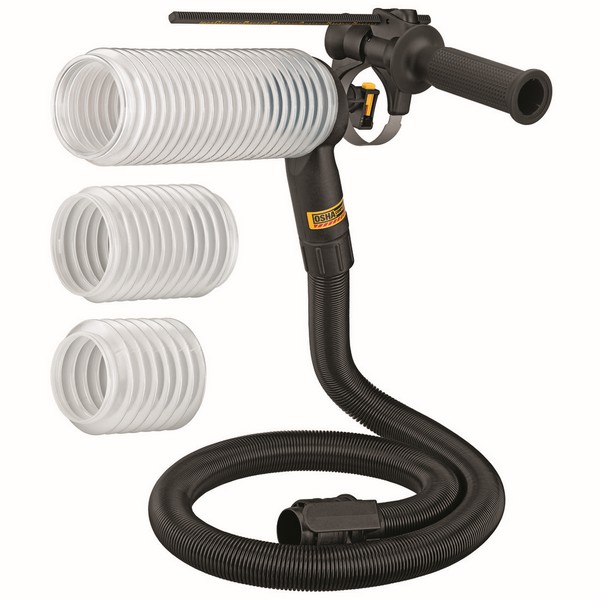 Dust Extraction Tube Kit, For Use With: D25416K Rotary Hammers, Cordless Premium Drill/Driver/Hammer Drills and DWE5010 Corded Percussion Hammer Drills, Specifications: 2 in W Blade, Plastic, Black/Clear, 36 in L Dimensions