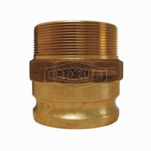 Cam and Groove Adapter, Type F, Series: Boss-Lock™, Adapter, 4 Inch Nominal, Male Adapter x MNPT, 4-21/32 Inch Length, 100 psi, Brass, Domestic