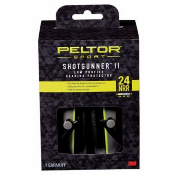 Sport Shotgunner™ II Ear Muff, Low Profile, 24 dB Noise Reduction Rating, Black/Gray