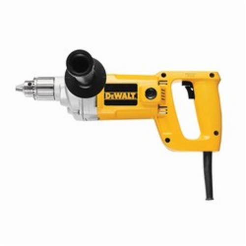 End Handle Drill Kit, Heavy Duty, 1/2 in Chuck, Keyed Chuck, 600 RPM Speed, 1 Speed, 120 VAC, 7 A, Metal Housing Material, End/Spade Handle, Black/Yellow, Variable Speed Reversible Switch Control, 15-1/4 in Overall Length