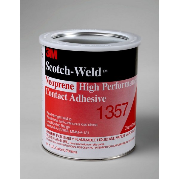 Contact Adhesive, Flammable High Performance High Strength, Can Container, 1 gal Container, Polychloroprene Base