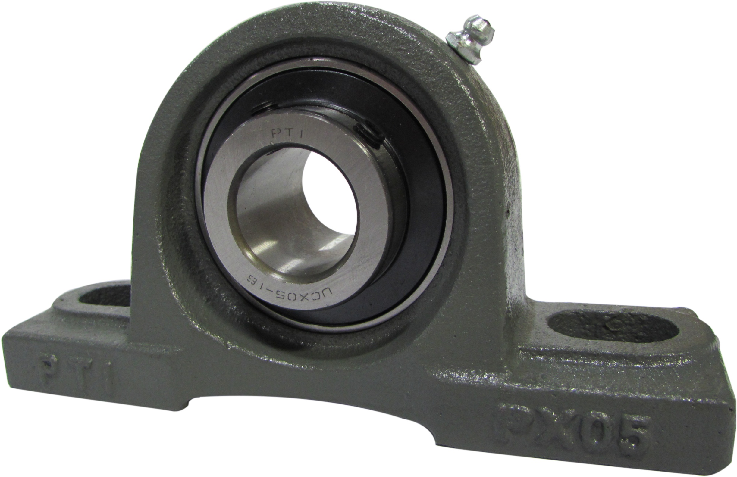 Bearing, Medium Duty, Series: UCPX, 2 in Bore, 6.7 in Bolt Center-to-Center Length, 2.5 in Base to Bore Centerline, 2-Bolt Mounting, Set Screw Locking Device, Single Lip Contact Seal, Non-Expansion, Cast Iron