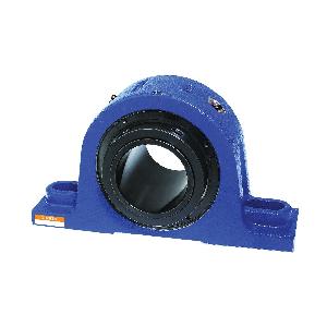 Pillow Block Spherical Roller Bearing Unit, Heavy Duty Solid Block Type E, 3-15/16 in Bore Dia, 10.04 to 12.6 in Bolt Center-to-Center Length, 4.13 in Base to Bore Centerline, 14-1/4 in Overall Length, 4.84 in Overall Width, 8.26 in Overall Height, 2