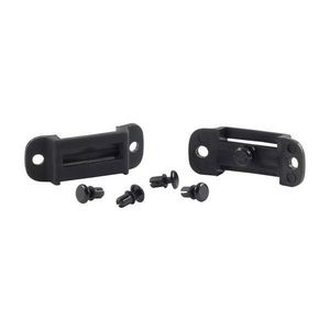Ear Muff Mounting Clip Set, For Use With: Pacific Helmets, One Size, Polycarbonate, Black