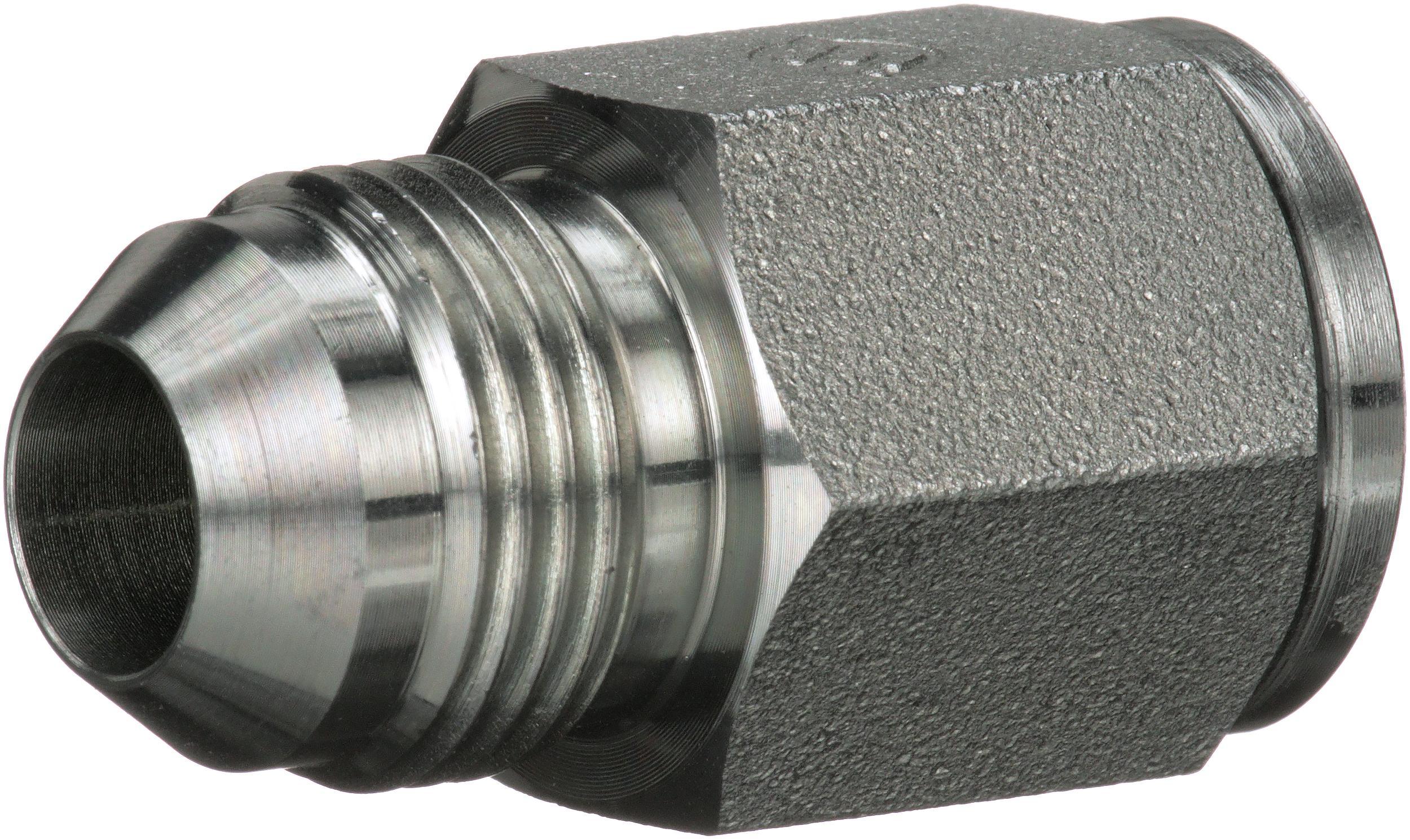 Hydraulic Adapter, Straight, Series: G60, 1-7/8-12 x 1-5/8-12 Nominal, Male JIC 37 °Flare x Female JIC 37 °Flare End Style, Steel, Import