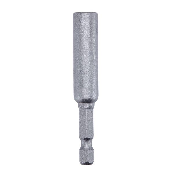Nut Setter, Magnetic Tip, 1/4 in Shank, Hex Shank, Hex Insert, 1/4 in Hex, 2-9/16 in Overall Length, 1/4 in Dia, Steel