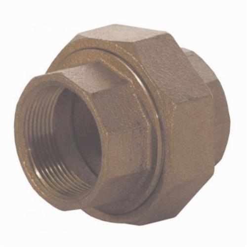 Pipe Union, Fitting/Connector Type: Union, 1 Inch Nominal, FNPT, 125 lb, Brass