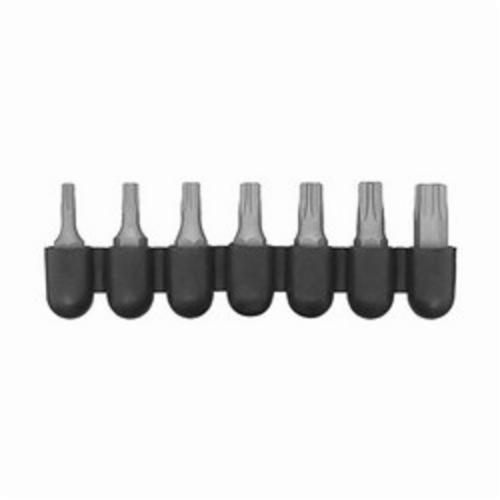 Screwdriver Bit Set, Specialty, 7 Piece, For Use With: Tamper Resistant and Security Torx® Fastener, 2 in L, 1/4 in Drive, Low Carbon Steel