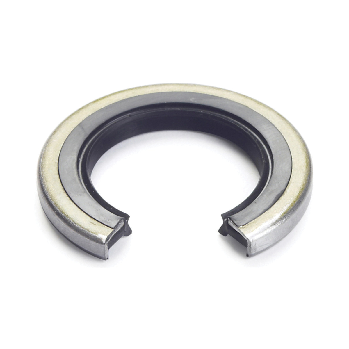 Linear Shaft Seal, Double-Acting External Standard, 2 in Inside Dia, 3.004 in Outside Dia, 3/8 in Width, 250 °F, Steel and Rubber