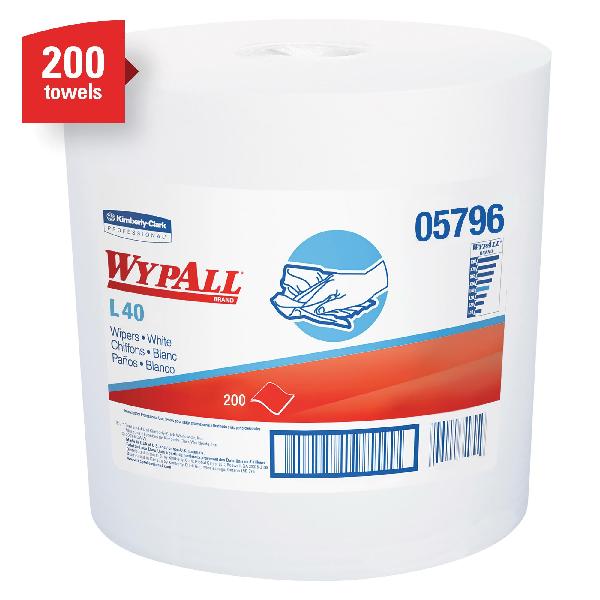 General Purpose Wiper, America's Favorite, Series: L40, 13.2 x 10 in Size, 200 Units Capacity, White, Double Re-Creped