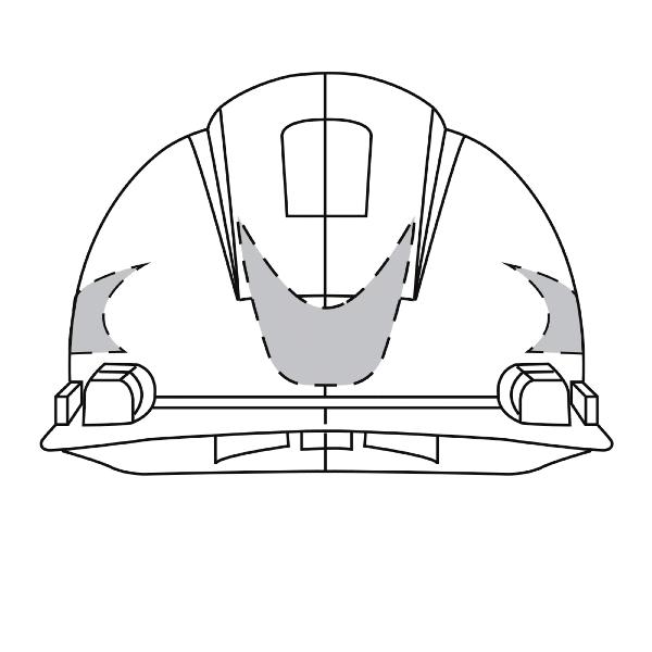Reflective Striping Kit, Gray/Silver Legend/Background, For Use With: 3M H-700 Cap Style and H-800 Full Brim Series Hard Hats