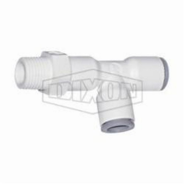 Swivel Run Tee, Lead Free, Series: LIQUIfit™, Fitting/Connector Type: Tee, 1/4 Inch Nominal, Tube x MNPT, 230 psi, 35 to 100 °F, Nylon, Domestic