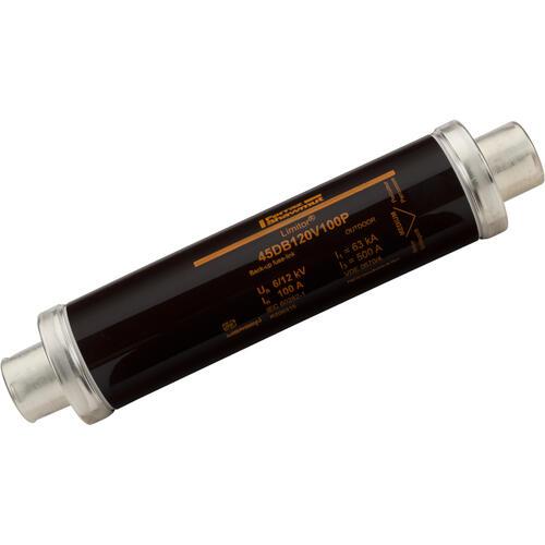 Back Up Fuse, High Voltage, 12 kV, 100 A, 156 W Power, Rated Breaking Capacity: 63 kA, Clip Mounting, Ceramic, 78 mm Dia x 292 mm L Dimensions