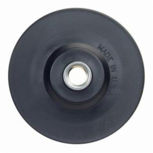 Backup Pad, Medium Density Smooth Face, 9 in Pad Dia, Locking Nut Attachment, 7000 RPM Maximum
