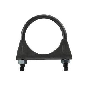 Saddle Clamp, 2 Inch Nominal, 3/8 Inch Bolt, Carbon Steel Bolt, Carbon Steel Clamp, Zinc Plated, Import