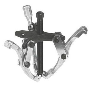 Gear Puller, 7 ton, 5-1/2 in Max Reach, 10 in Max Spread, 3 Jaws, 10 in Overall Length, 11/16-18 x 9 in Screw, Yes Reversible, Alloy Steel