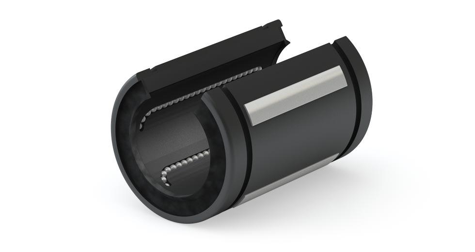 Linear Ball Bearing, Standard Open, Series: IPS, 1 in Shaft Diameter, 1.563 in OD, 1.48 in Height, 2.25 in Length, 1.56 in Width, Closed Closure, 850 N Dynamic, 667 N Static Load, Standard Steel