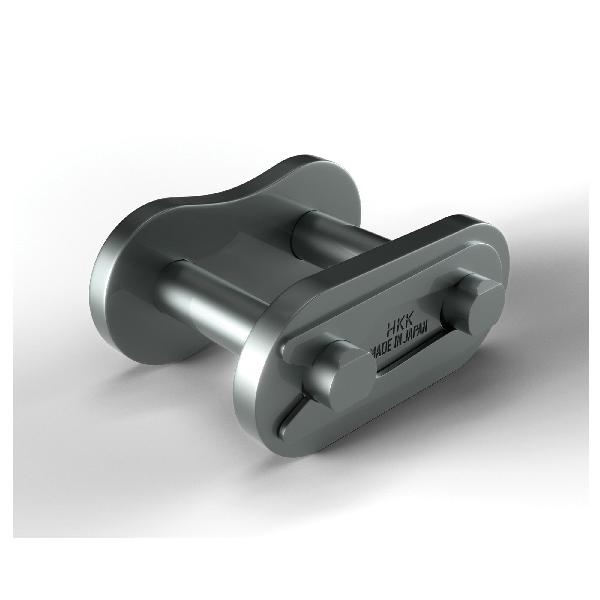 Connecting Link, British Standard Spring Clip, #08B Chain, 1/2 in Pitch, 0.175 in Pin Dia, 0.457 in Link Plate Height, 0.06 in Link Plate Thickness