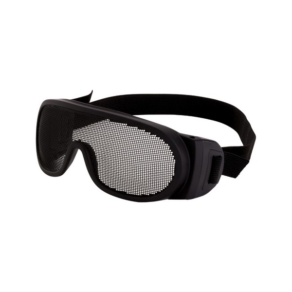 Safety Eyewear, OTG, Full Framed Frame, Matte Black Frame, Polycarbonate Frame, Elastic Strap Temple, Specifications Met: ANSI Z87.1