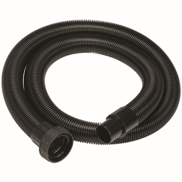 Accessory Hose, 1-Piece, 2-1/2 in, 15 ft Hose Length, For Use With: DWV010 Dust Extractor, Plastic, Black