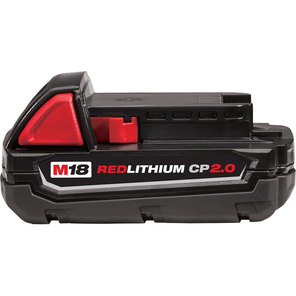Cordless Battery Pack, Compact Rechargeable, Lithium-Ion Battery, 2 Ah Battery, 18 VDC Charge, 45 min Charging, For Use With: Cordless Power Tool
